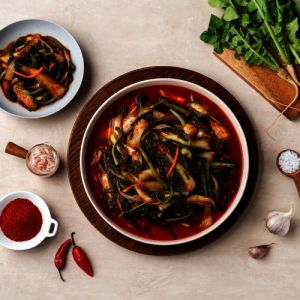 상품 이미지: 얼갈이 열무김치 5kg 전라도 보성엔 녹차 별미 김치 / 국내산 / 당일제조 / HACCP 인증