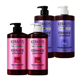 상품 이미지: 케라시스 케라마이드 극손상/반곱슬 2종 샴푸/트리트먼트 1L 2개