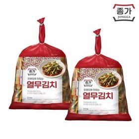 상품 이미지: 종가 열무김치 2.5kg2팩 (총 5kg)