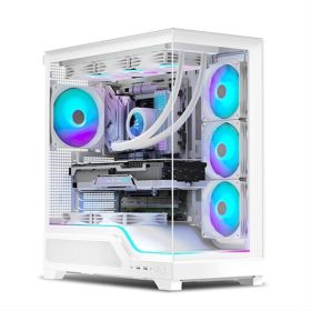 상품 이미지: 마이크로닉스 WIZMAX 슬로프 컴퓨터 PC 케이스 화이트 WASD