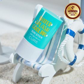 상품 이미지: (1+1)(랜더스데이 특가+100%사은품) 김정문알로에 큐어 워터 스플래쉬 쿨링 선스틱 23g (제주에디션)