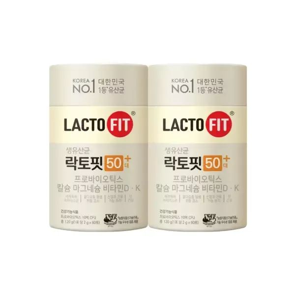 상품 이미지: 종근당건강 공식 락토핏 50대+ 60포 2통(60일분)