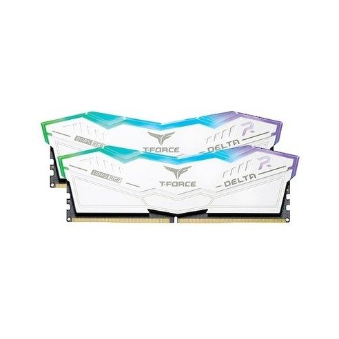 상품 이미지: TeamGroup T-Force DDR5-6000 CL38 DELTA RGB 화이트 32GB (16Gx2)