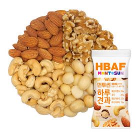 상품 이미지: (신선집중) HBAF 바프 먼투썬 하루견과 화이트 50봉 (20G x 50EA)