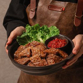 상품 이미지: 제주 녹차 양념갈비 돼지왕구이 1kg x 2팩 (총2kg) 대용량 캠핑구이