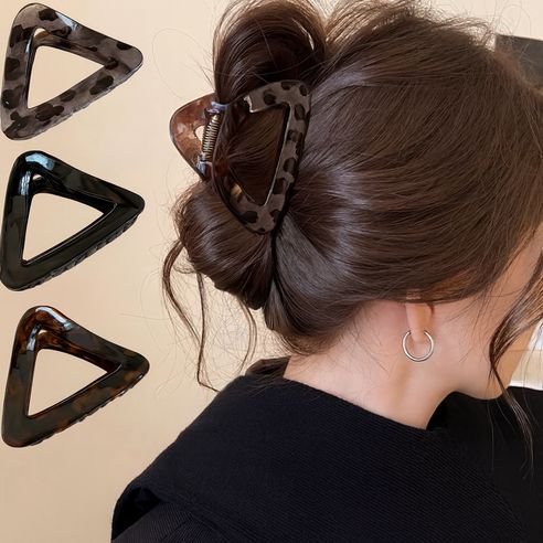 상품 이미지: 행운상회 여성 헤어 집게핀 삼각 디자인 3개 4개 세트 대형 강력 고정 미끄럼방지