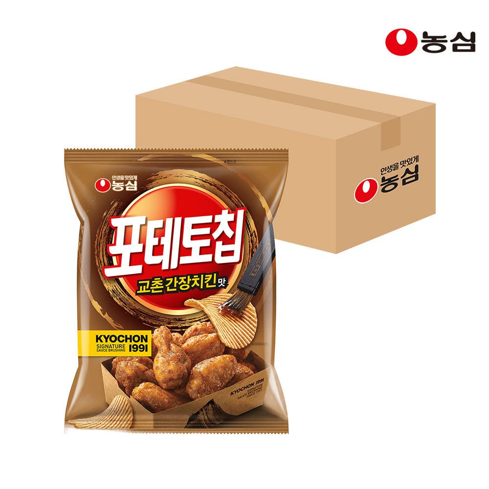 상품 이미지: 농심 포테토칩 교촌간장치킨맛 55g, 16개