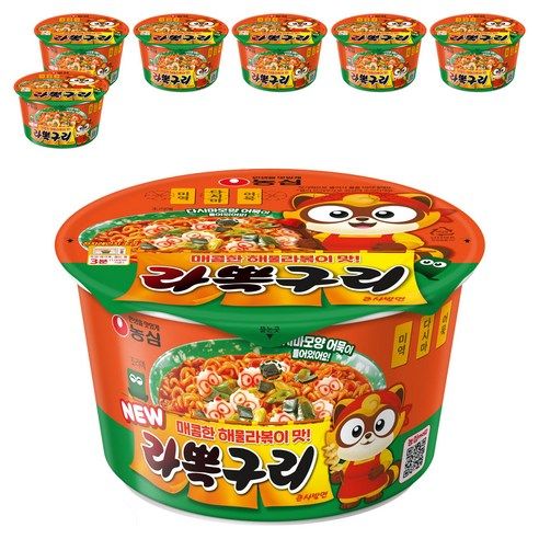 상품 이미지: 농심 라뽁구리 큰사발면 105g, 7개