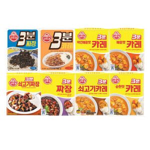 상품 이미지: 오뚜기 3분 카레 짜장 200g 8종 12+12 골라담기