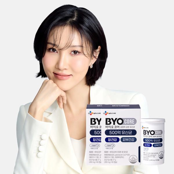 상품 이미지: CJ바이오코어 건강한 생유산균 500억 1개월분 60캡슐, 2개+증정(닥터뉴트리 비타민D 맥스 2개월분 60정, 1개)