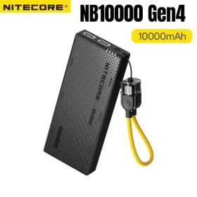 상품 이미지: NITECORE NB10000 Gen4 초경량 탄소 섬유 파워 뱅크 모바일 듀얼 USB-C 22.5W 고속 충전