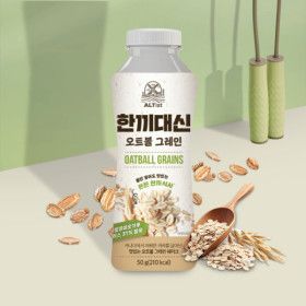 상품 이미지: 한끼대신 오트볼 그레인 단백질 쉐이크 곡물맛 50g x 24 1BOX
