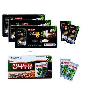 상품 이미지: 검은콩과 칼슘  오리지널 두유 파우치 190ml 80팩 달콤한 검은콩 60팩 고소한 오리지널 20팩