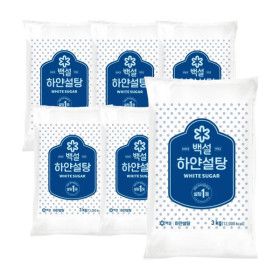 상품 이미지: 백설 하얀 설탕 3kg 6봉