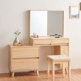 상품 이미지: E0 모노 수납 확장형 화장대 거울세트 의자별매