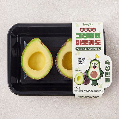 상품 이미지: 오 달달 바로 먹는 그린버터 아보카도 2개입, 170g, 1개
