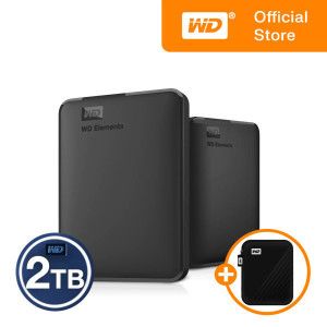 상품 이미지: WD Elements Portable 2TB 외장하드 WD공식스토어/전용파우치/우체국택배
