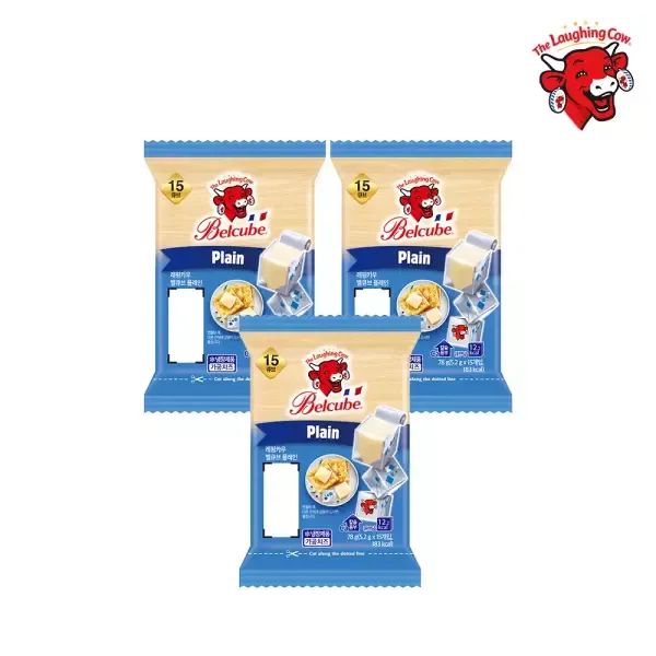 상품 이미지: 래핑카우 벨큐브 15큐브 플레인 3개