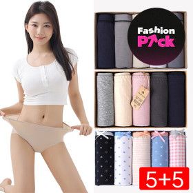 상품 이미지: (24+6%할인쿠폰)1+1여성팬티5매입 2박스外언더웨어/노라인/위생/보정/빅사이즈 /사은품증정