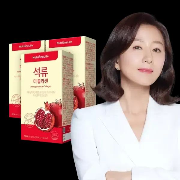 상품 이미지: [+쇼핑백] 뉴트리원 김희애 석류 더 콜라겐 젤리 3박스 저분자 피쉬 어류 스틱 42일분