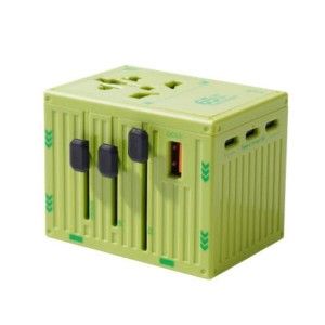 상품 이미지: 지클릭커 트래블 컨테이너 여행용 멀티 어댑터 PD65W 그린