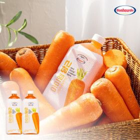 상품 이미지: 보넬드 아이엠 당근 (100% NFC 착즙) 주스 즙 원액 1L 2병 (물X 첨가물X / 1병에 당근 16.7개 착즙)