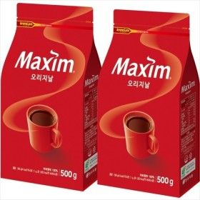 상품 이미지: 맥심 오리지날 리필커피 500gx2개/2세트구매시 1000원 할인X넉넉한 유통기한
