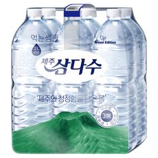 상품 이미지: 제주삼다수 그린 무라벨, 2L, 6개