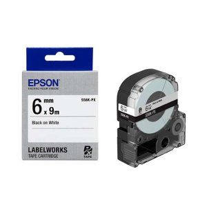 상품 이미지: 엡손 라벨테이프 SS6K-PX 6mmX9m 흰색 검정