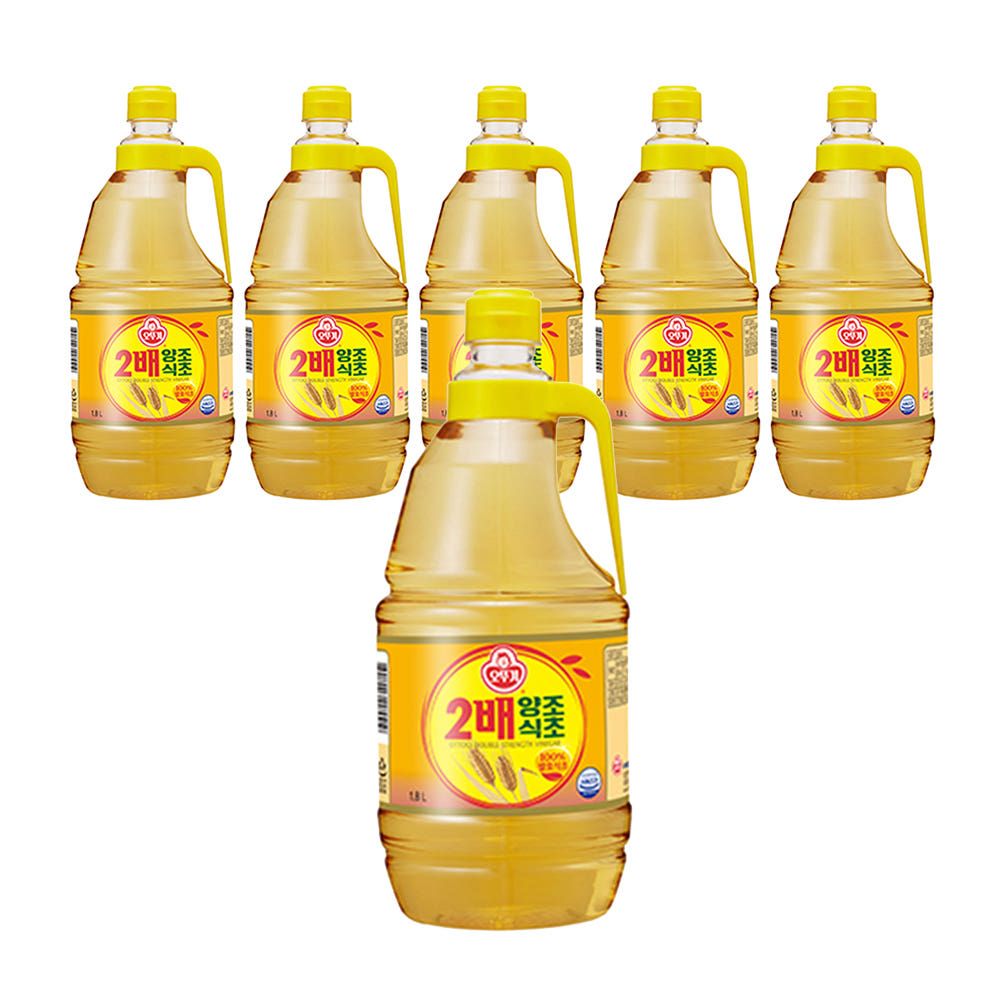 상품 이미지: 오뚜기 2배 양조식초 1.8L, 6개