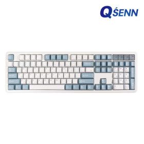 상품 이미지: QSENN Q104 8K 풀윤활 가스켓 유무선 기계식 키보드 슈팅스타 저소음 바다소금