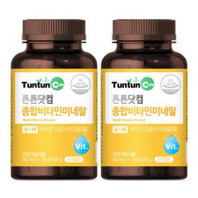 상품 이미지: 종합비타민미네랄 (6개월분) x 2개 / 총 12개월분 / 정품 / 복합 21종 멀티비타민미네랄 / 건강기능식품