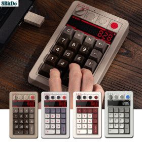 상품 이미지: 8Bitdo Retro18 레트로 키보드 숫자 무선 기계식 키패드 계산기 F버전
