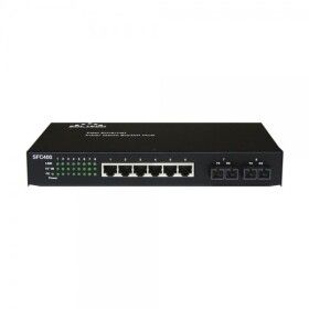 상품 이미지: 안전포장 솔텍 SFC400-SCM2 스위칭허브/100Mbps/6포트+광 2포트/랙마운트가능