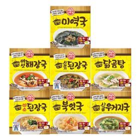 상품 이미지: 오뚜기 간편 블럭국 x 7개/미역국/닭곰탕/북어국/된장국 외 선택