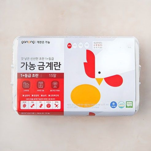상품 이미지: 가농 무항생제 1+등급 초란, 15구, 1개