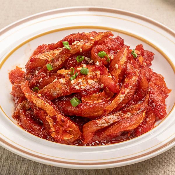 상품 이미지: 속초식 명태회무침 400g 냉면 고명 수육 명태회 초무침