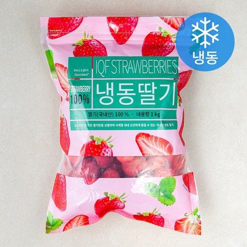 상품 이미지: 딜라잇가든 국산 딸기 (냉동), 1kg, 1개