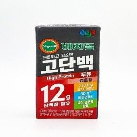 상품 이미지: 정식품 베지밀 고단백 두유 검은콩 190ml 48팩