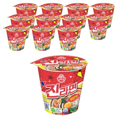 상품 이미지: 오뚜기 진라면 컵 매운맛 65g, 12개