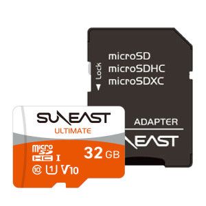 상품 이미지: 마이크로SD 32GB / 최대 쓰기 속도 75MB/s / 최대 읽기 속도 95MB/s