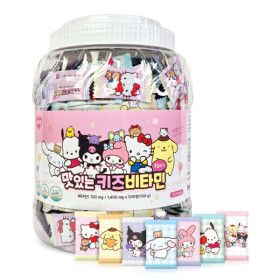 상품 이미지: 산리오캐릭터즈 맛있는 키즈비타민 어린이간식 어린이선물 아텍스 500정