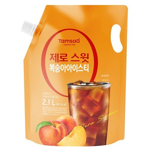 상품 이미지: 탐사 제로 스윗 복숭아 아이스티, 2.1L, 1개