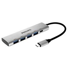 상품 이미지: 필립스 5포트 USB 3.0 허브 SWR1603G, 실버, 1개