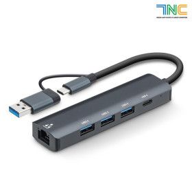 상품 이미지: 7NC USB 허브 C타입 멀티 연결 포트 노트북 타입 커넥터 컴퓨터 분배기 NCH-705