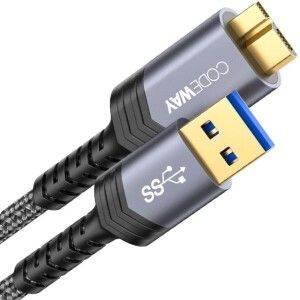 상품 이미지: CODEWAY USB-A 3.0 to Micro B 변환케이블 WU6165-0.3M 0.3m