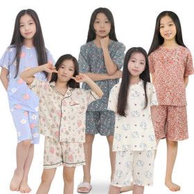 상품 이미지: 아동 여름맞이 잠옷/상하세트 등 데일리 파자마 쟁여템 특가 반팔잠옷 냉감 인견 쿨링