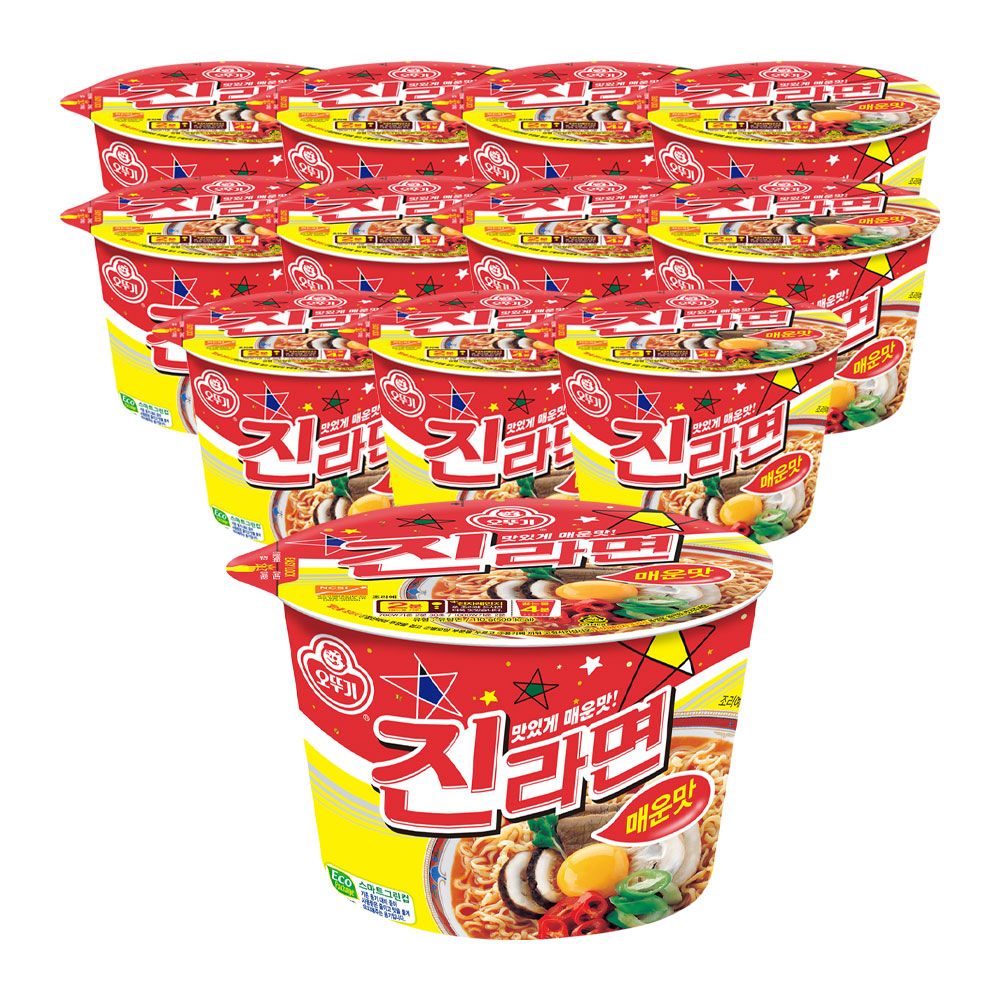 상품 이미지: 오뚜기 진라면 매운맛 큰컵라면 110g, 12개