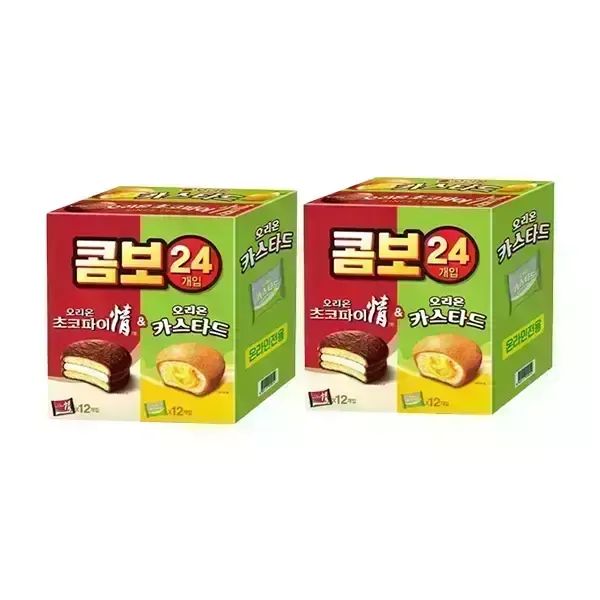 상품 이미지: 오리온 베스트파이콤보 24입(초코파이12p+카스타드12p), 2개