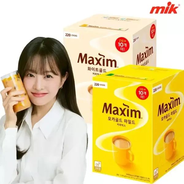 상품 이미지: 맥심 화이트골드 220T /모카골드 커피믹스 210T [라떼/카누/다크/마일드/아메리카노/믹스커피/스테비아/디카페인]